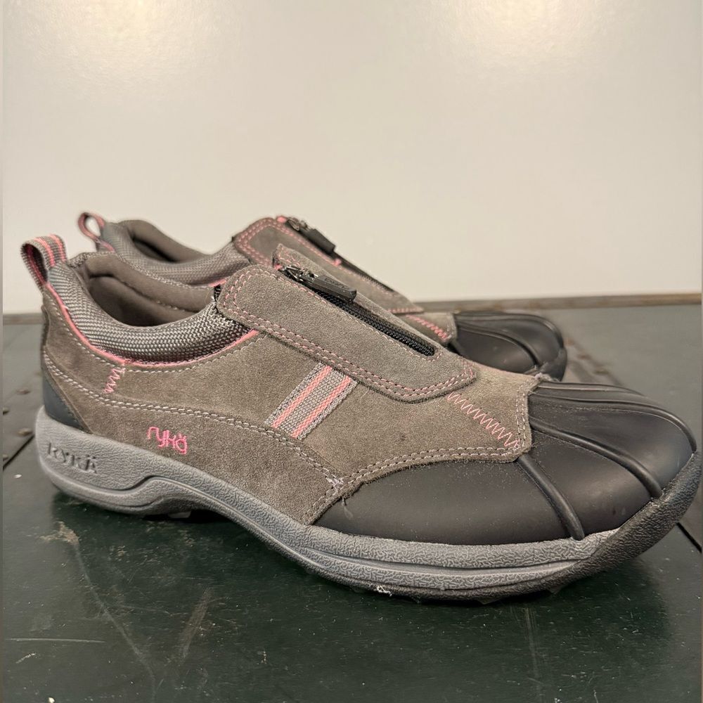 Ryka Womens Size 9 Terrain Shoes Suede And Rubber  Pink And Tan Hiking